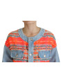 Jackets & Coats Orange Blue Panelled Button Front Denim Jacket 3.730,00 € 8052134572160 | Planet-Deluxe