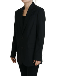 Jackets & Coats Black Flower Single Breasted Coat Blazer 3.640,00 € 8052134630983 | Planet-Deluxe