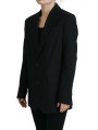 Jackets & Coats Black Flower Single Breasted Coat Blazer 3.640,00 € 8052134630983 | Planet-Deluxe