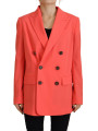 Jackets & Coats Pink Double Breasted Coat Blazer Jacket 2.730,00 € 8052134636510 | Planet-Deluxe