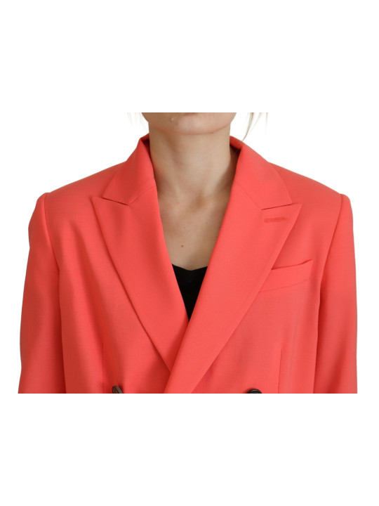 Jackets & Coats Pink Double Breasted Coat Blazer Jacket 2.730,00 € 8052134636510 | Planet-Deluxe