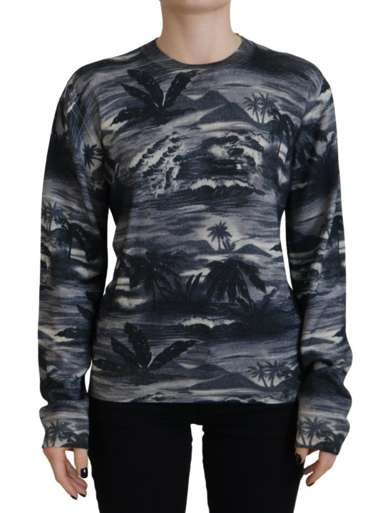 Sweaters Black Long Sleeve Thunder Sky Print Casual Sweater 1.730,00 € 8052134632277 | Planet-Deluxe