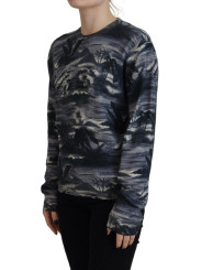 Sweaters Black Long Sleeve Thunder Sky Print Casual Sweater 1.730,00 € 8052134632277 | Planet-Deluxe