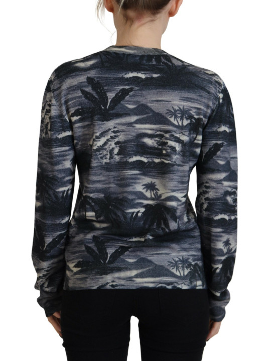 Sweaters Black Long Sleeve Thunder Sky Print Casual Sweater 1.730,00 € 8052134632277 | Planet-Deluxe