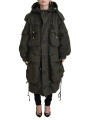 Jackets & Coats Green Hooded Full Zip Long Parka Coat Jacket 5.480,00 € 8052134593868 | Planet-Deluxe