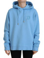 Sweaters Light Blue Logo Hooded Women Long Sleeve Sweater 1.240,00 € 8052134559277 | Planet-Deluxe