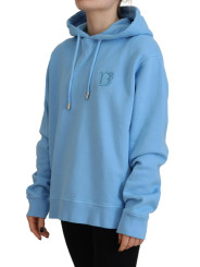 Sweaters Light Blue Logo Hooded Women Long Sleeve Sweater 1.240,00 € 8052134559277 | Planet-Deluxe