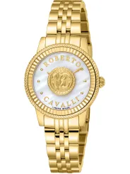 Goldene Roberto Cavalli Damenuhr Gelb