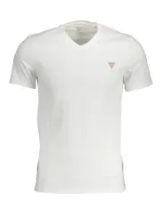"GUESS JEANS T-Shirts im Sale | GUESS Weißes T-Shirt mit V-Ausschnitt online kaufen"|Planet-Deluxe