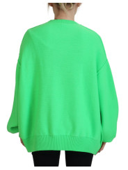 Sweaters Green Logo Embroidery Women Long Sleeve Sweater 1.770,00 € 8050249426675 | Planet-Deluxe