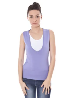 Viola V-Neck Tank Top von DATCH - Elegantes Blusentop