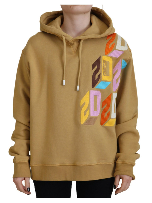Sweaters Brown Logo Printed Hooded Long Sleeve Sweater 1.620,00 € 8050249426705 | Planet-Deluxe