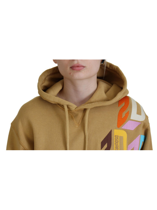 Sweaters Brown Logo Printed Hooded Long Sleeve Sweater 1.620,00 € 8050249426705 | Planet-Deluxe