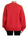 Sweaters Multicolor Cotton Knitted Crewneck Pullover Sweater 1.550,00 € 8050249425814 | Planet-Deluxe