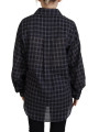 Tops & T-Shirts Black Checkered Collared Button Long Sleeves Shirt 1.310,00 € 8052134575031 | Planet-Deluxe