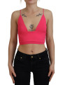 Tops & T-Shirts Pink Ribbed Knit Bra Cropped Spaghetti Strap Top 890,00 € 8052134551554 | Planet-Deluxe