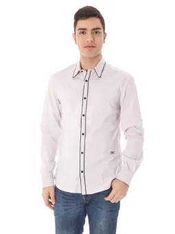 "Elegantes Rosa Langarmhemd – Italienisches Design"