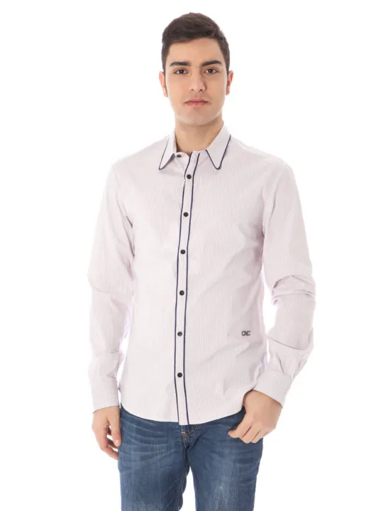"Costume National Startseite im Sale | COSTUME NATIONAL HERREN LANGARM-ROSA-HEMD online kaufen"|Planet-Deluxe