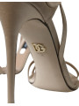 Sandals Beige Leather Strappy Heels Sandals Shoes 5.430,00 € 8052145667589 | Planet-Deluxe