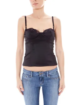 Elegantes Galliano Oberteil Nero – Stilvolles Top in Schwarz