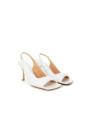 Sandals Elegant White Leather Sandals 1.900,00 € 3001703100065 | Planet-Deluxe