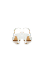 Sandals Elegant White Leather Sandals 1.900,00 € 3001703100065 | Planet-Deluxe