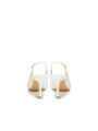 Sandals Elegant White Leather Sandals 1.900,00 € 3001703100065 | Planet-Deluxe