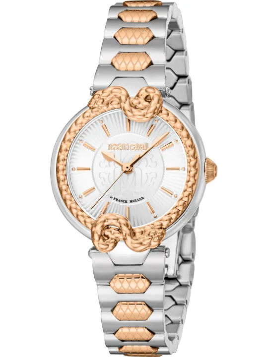 Goldene Damen-Automatikuhr Roberto Cavalli