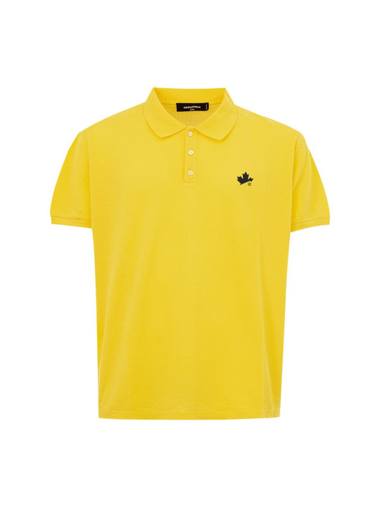 Polo Shirt Radiant Yellow Cotton Polo For Men 620,00 € 8058049800619 | Planet-Deluxe