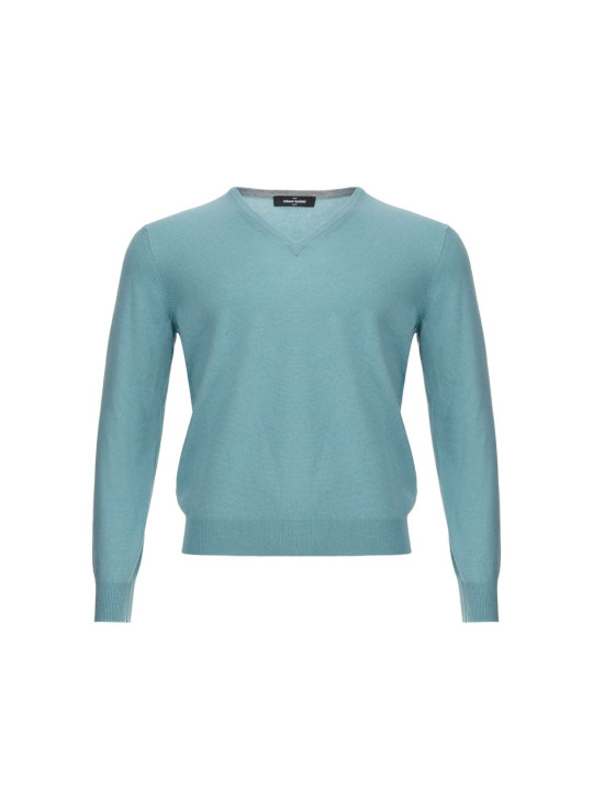 Sweaters Turquoise Cashmere Sweater Elegance 740,00 € 7333413005625 | Planet-Deluxe