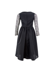 Dresses Elegant Black Polyester Dress 980,00 € 8053632665569 | Planet-Deluxe