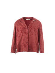 Shirts Elegant Red Acetate Shirt for Women 680,00 € 8053632665712 | Planet-Deluxe