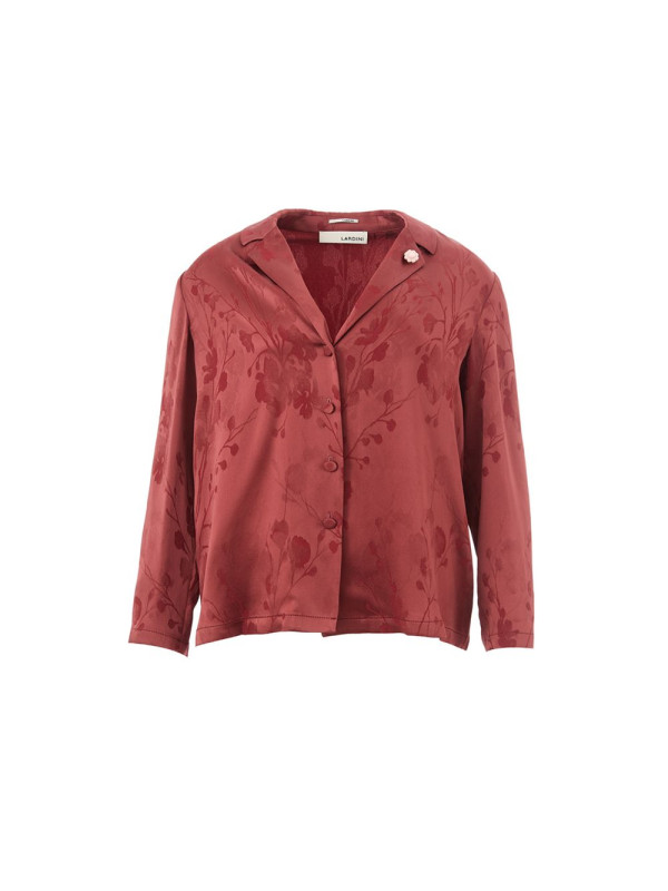 Shirts Elegant Red Acetate Shirt for Women 680,00 € 8053632665712 | Planet-Deluxe