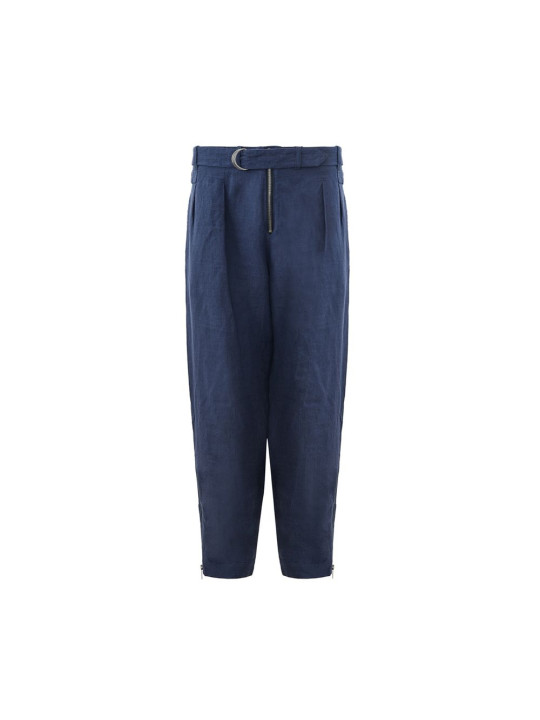 Jeans & Pants Elegant Linen Blue Trousers for Men 780,00 € 8053632665415 | Planet-Deluxe