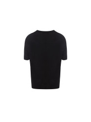 Tops & T-Shirts Elegant Black Cotton Top for Fashion-Forward Women 350,00 € 8053632666009 | Planet-Deluxe