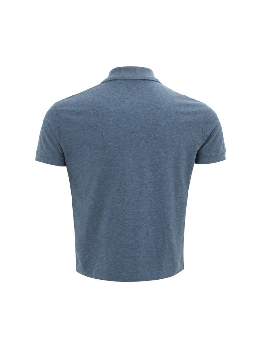 Polo Shirt Elegant Cotton Polo Shirt in Rich Blue 320,00 €  | Planet-Deluxe