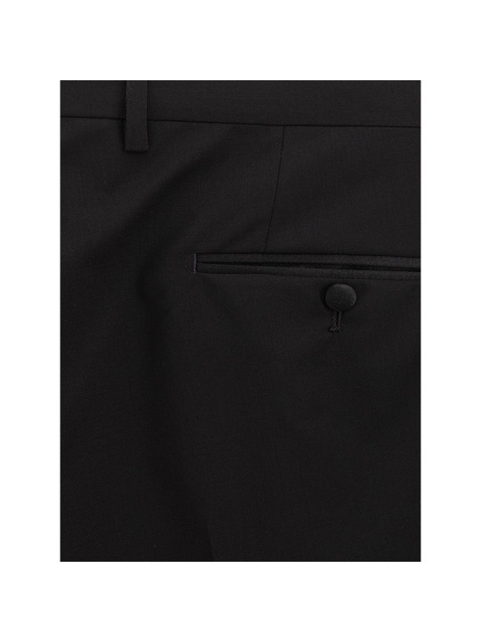 Jeans & Pants Sleek Black Wool Trousers for Men 1.590,00 €  | Planet-Deluxe