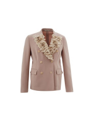 Jackets & Coats Elegant Gray Italian Polyester Jacket for Women 1.380,00 €  | Planet-Deluxe