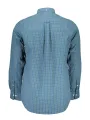 GANT Klassisches BlauWeißes Langarmhemd für Herren