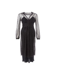 Dresses Elegant Black Nylon Dress 840,00 € 8053632665897 | Planet-Deluxe