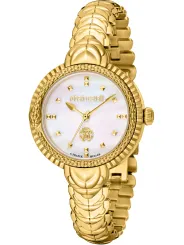 Goldene Roberto Cavalli Damenuhr Gelb