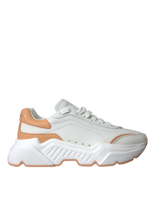 Sneakers White Peach DAYMASTER Leather Sneakers Shoes 1.740,00 € 8057155388820 | Planet-Deluxe