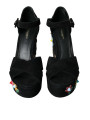 Sandals Black Suede Ankle Strap Heels Sandals Shoes 2.780,00 € 8058696108762 | Planet-Deluxe