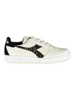 Diadora Weiß-Schwarz Kontrast Sneaker - Stil & Komfort