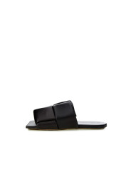 Sandals Elegant Black Leather Sandals 2.200,00 € 101155700048 | Planet-Deluxe