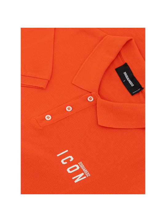 Polo Shirt Vibrant Orange Cotton Polo Shirt for Men 660,00 € 8052134564295 | Planet-Deluxe