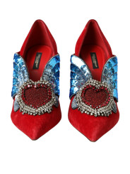 Pumps Red Velvet Sequin Crystal Heels Pumps Shoes 3.330,00 € 8054319405256 | Planet-Deluxe