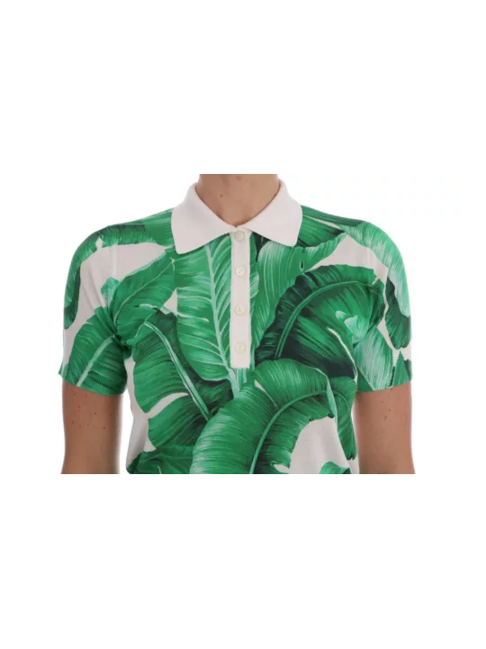 Tops & T-Shirts Green Banana Print Silk Polo T-shirt 1.780,00 € 8056305698154 | Planet-Deluxe