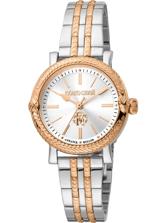 Goldene Roberto Cavalli Damenuhr Gelb