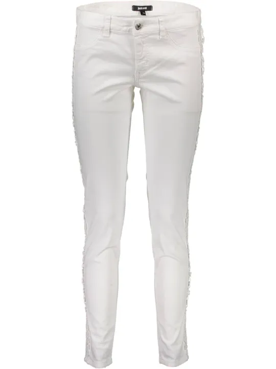 Just Cavalli Damen Skinny Jeans Weiß - Modisch & Elegant